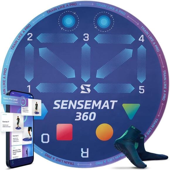 Senseball Other - NEW SenseMat 360 Pro-Level Cognitive & Footwork Soccer Training Mat Non Slip